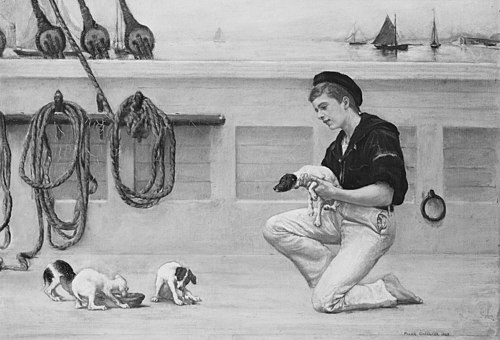 Feeding the Hungry, 1882, William Frank Calderon