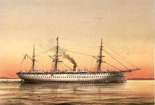 HMS Crocodile, 1895, William Frederick Mitchell