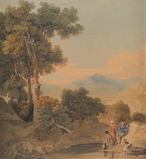 Landscape with figures, 1804, William Havell