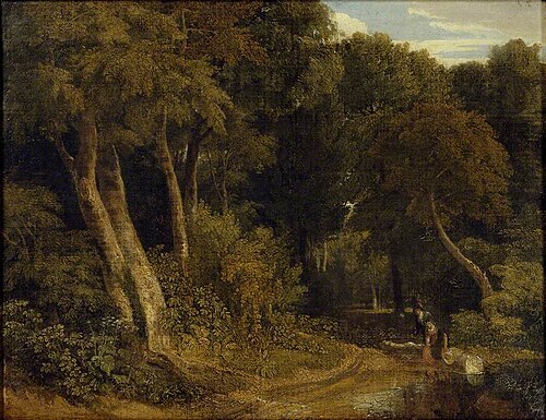 Wooded Landscape with Sheep, , William Havell