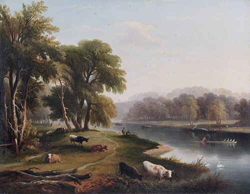 View of Twickenham, Middlesex, , William Havell