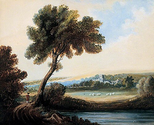 Kirkstall Abbey, , William Havell