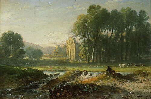 Valle Crucis Abbey, 1800, William Havell