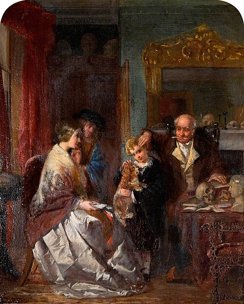 Study for 'The Phrenologist', , William Henry Knight