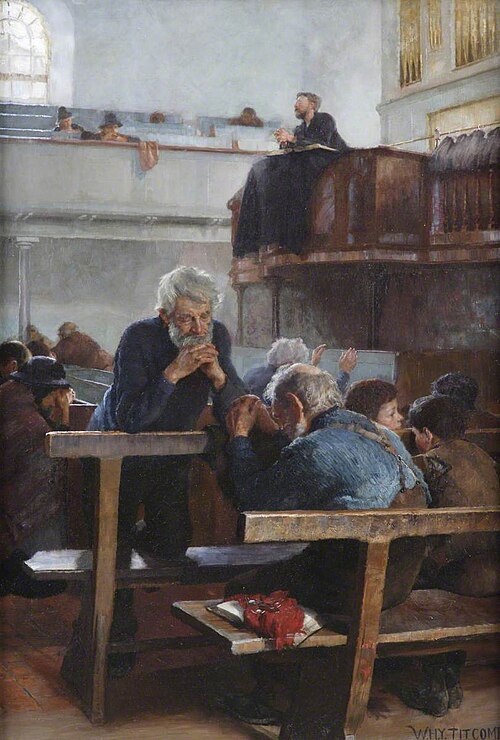 Primitive Methodists at Prayer, 1889, William Holt Yates Titcomb