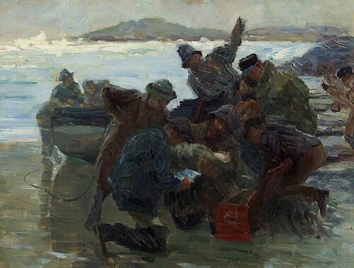 Sketch for 'Cast Up by the Sea', 1895, William Holt Yates Titcomb