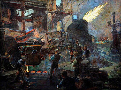 The Wealth of England, the Bessemer Process of Making Steel, 1895, William Holt Yates Titcomb