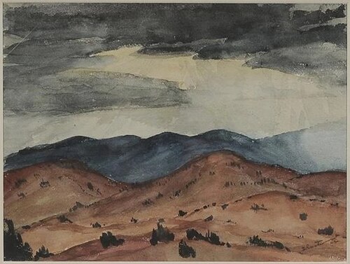 Mountains and Desert, 1922, William Howard Shuster
