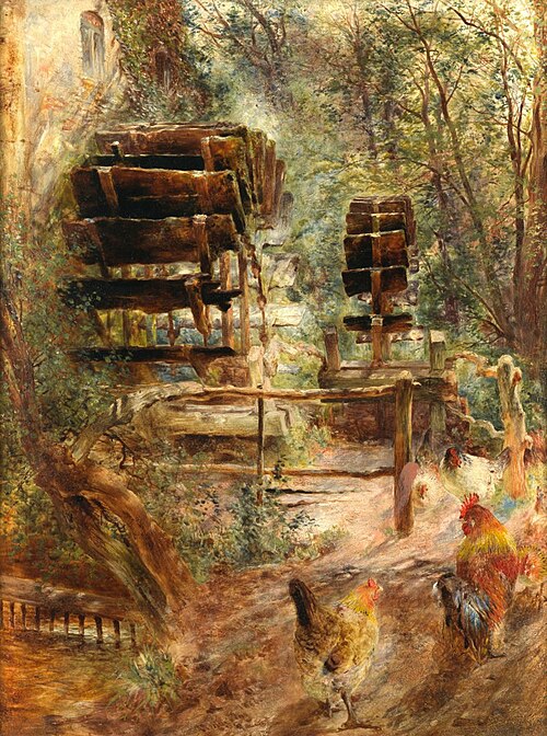 Watermill At Rossett, North Wales, , William Huggins
