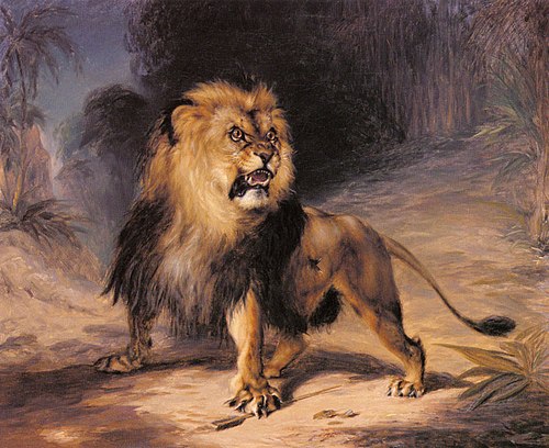 A Lion, 1840, William Huggins