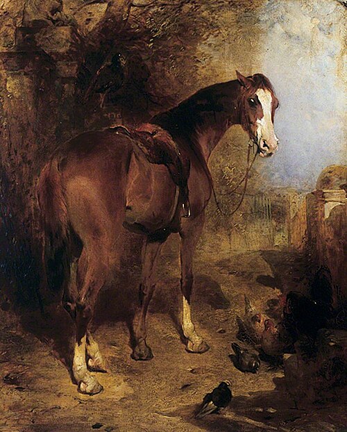Saddled Horse (Expectation), 1851, William Huggins