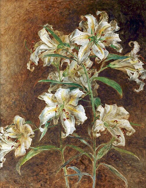 Tiger Lilies, 1858, William Huggins