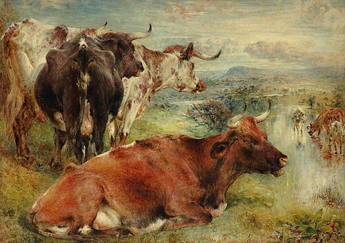 Cheshire Meadows, 1868, William Huggins