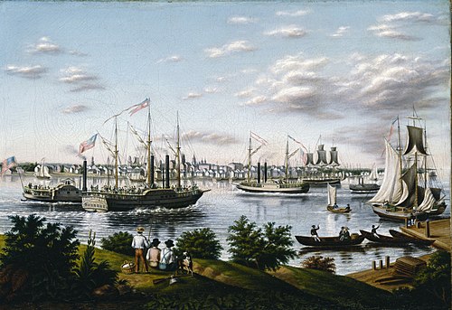 View of Detroit in 1836, 1836, William James Bennett