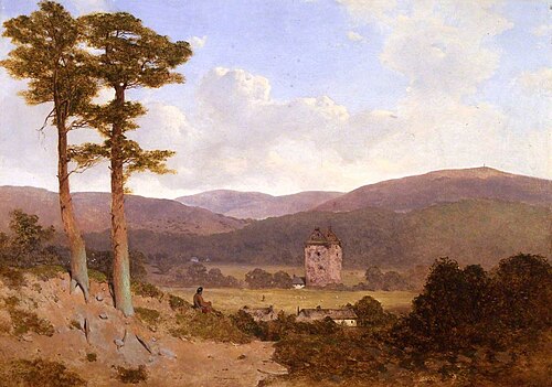 Gilnockie Tower, 1843, William James Blacklock