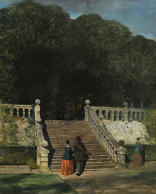 The Terrace, Haddon Hall, 1845, William James Blacklock