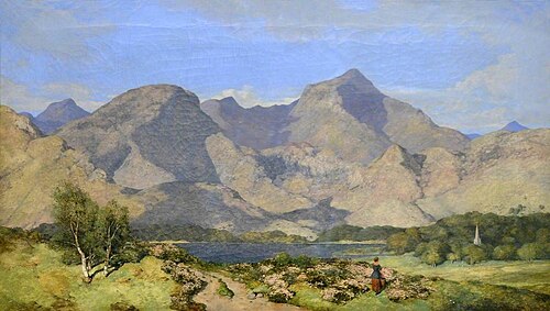 Catbells and Causey Pike, Derwentwater, 1854, William James Blacklock