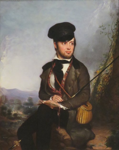 The Angler (Portrait of Charles Lanman), 1846, William James Hubard