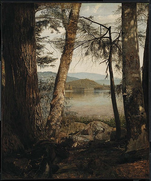 Study on Upper Saranac Lake, 1854, William James Stillman