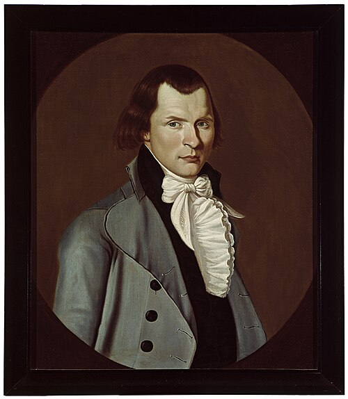 Portrait of Asahel Bacon, 1795, William Jennys