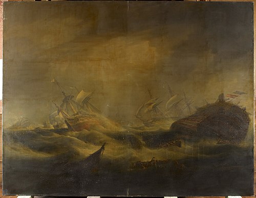 The Battle of Trafalgar: III. The Storm after the Battle, 1832, William John Huggins