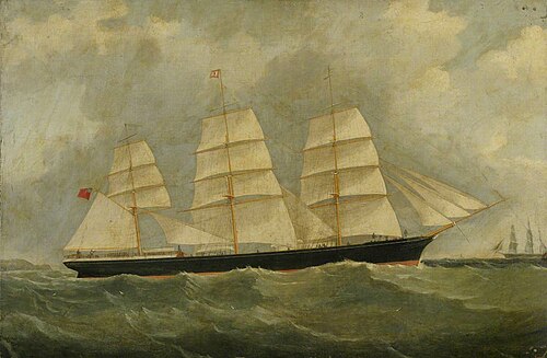 'The Ship Leonard', 1859, William John Huggins