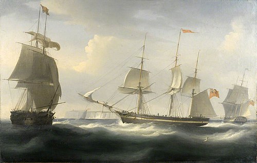 The ship Delaford, 1830, William John Huggins