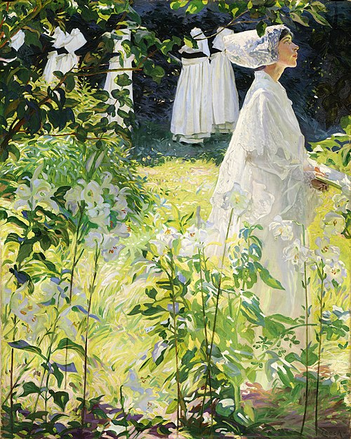 A Convent Garden, Brittany, 1913, William John Leech