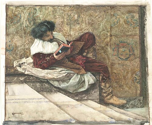 His Favourite Author, 1882, William John Wainwright