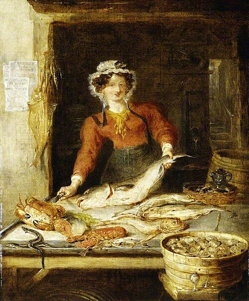 The Fish Stall, 1829, William Kidd
