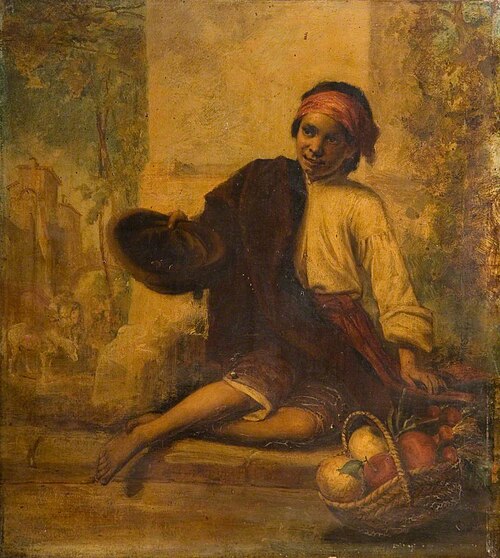 A Boy Selling Fruit, 1880, William Knight Keeling