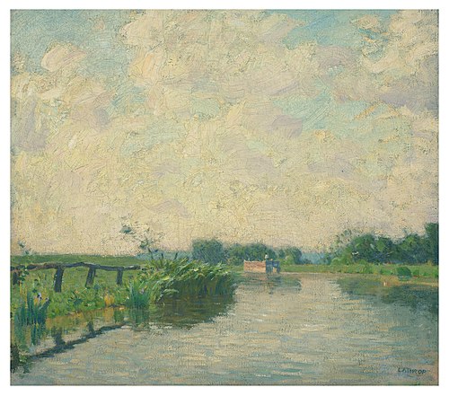 The Canal–Late Afternoon, , William Langson Lathrop