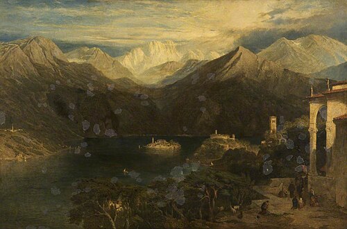 The Lake of Orta, 1845, William Linton