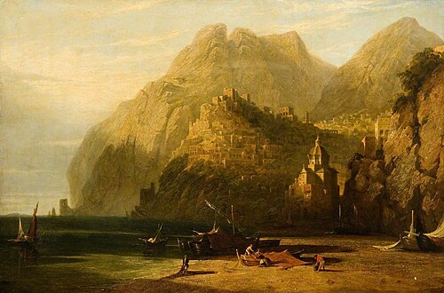 Positano and the Gulf of Salerno, , William Linton