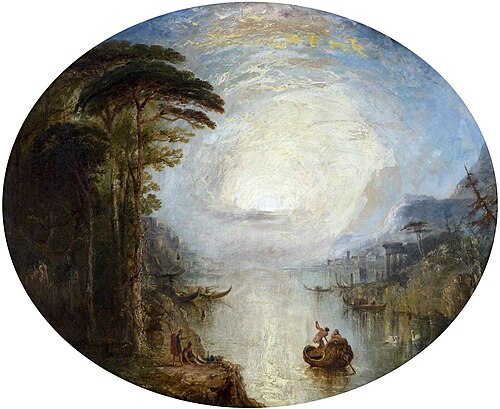 Grecian Lake Scene, 1828, William Linton