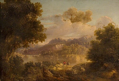 Landscape with a Lake, , William Linton