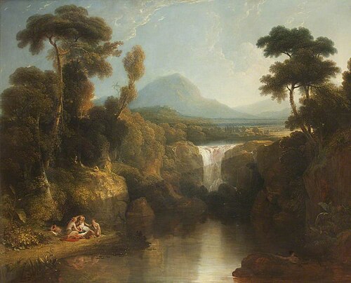 The Bathing Pool, 1845, William Linton