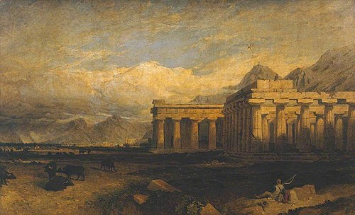 The Temples of Paestum, , William Linton