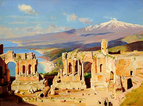 Le Théâtre grec, Taormine, Sicile, 1890, William Logsdail