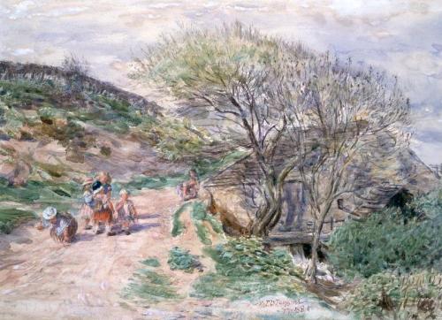William McTaggart - Caernazrie Mill, Springtime (Batty's Den), 1885, William McTaggart