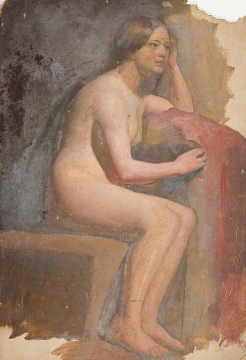 Life Study: Standing Female Nude, 1850, William McTaggart