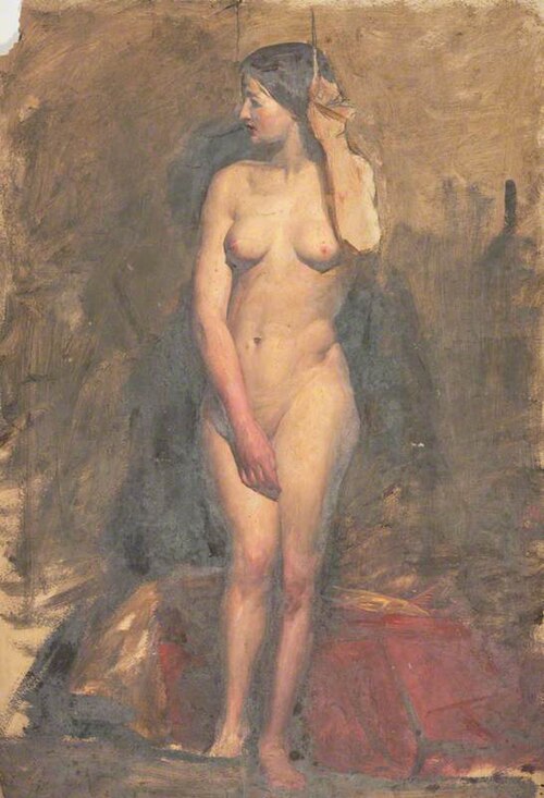 Life Study: Standing Female Nude, 1850, William McTaggart