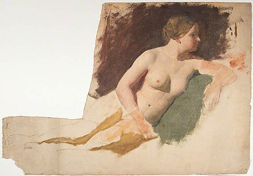 Life Study: Reclining Female Nude, 1850, William McTaggart