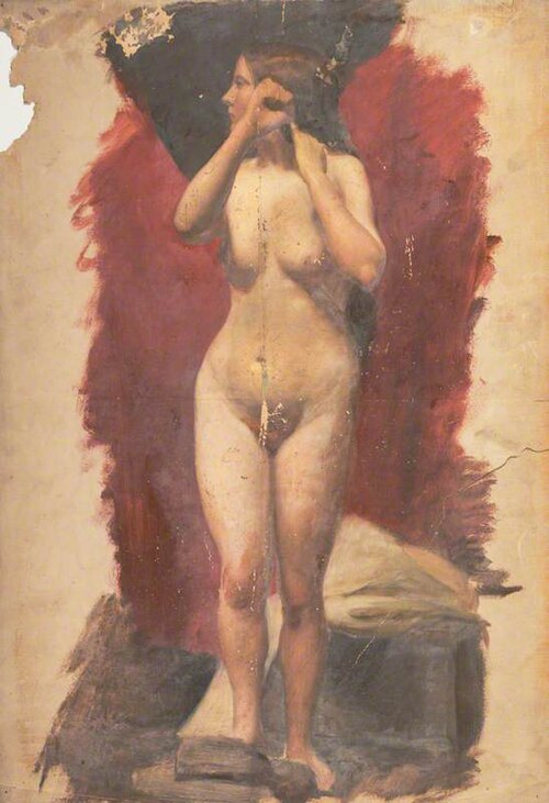 Life Study: Standing Female Nude, 1850, William McTaggart