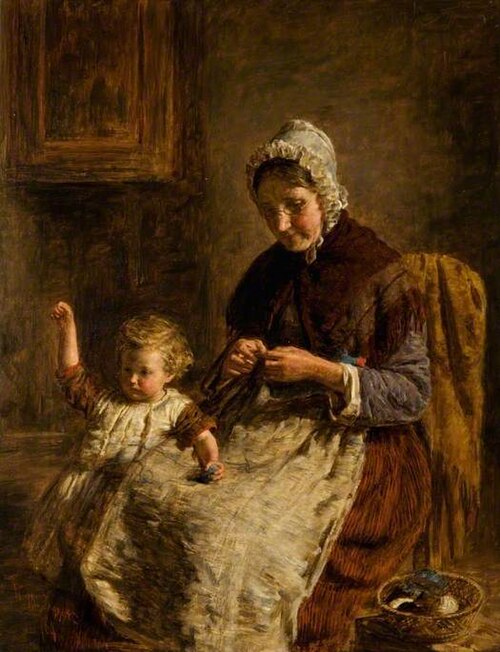 Grandmother's Pet, 1864, William McTaggart