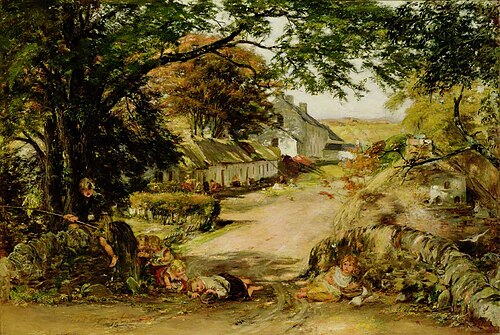 The Village, Whitehouse, 1875, William McTaggart