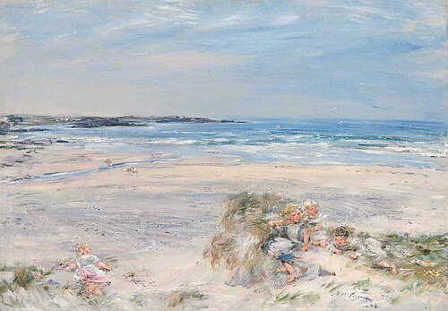 Where the Birnie Runs Down to the Sea, Machrahanish, 1904, William McTaggart
