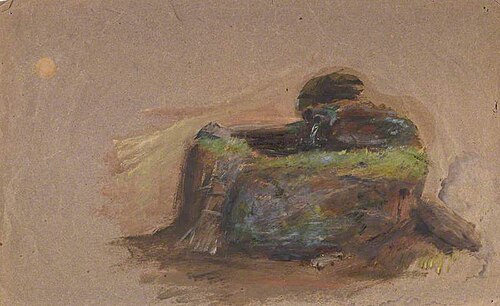 Study of a Waterpipe in a Landscape, 1879, William McTaggart