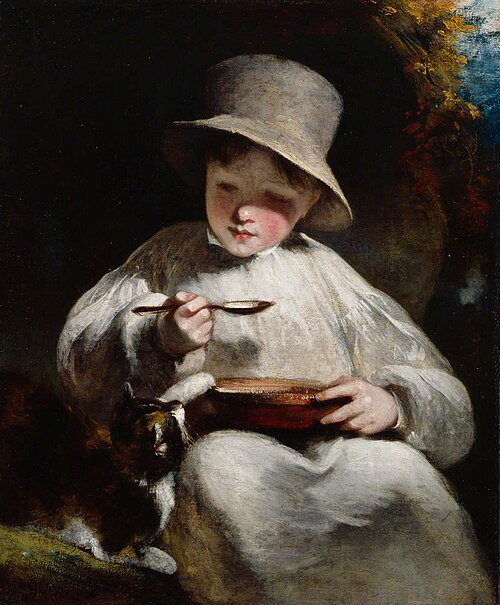 Boy and Kitten, 1807, William Owen