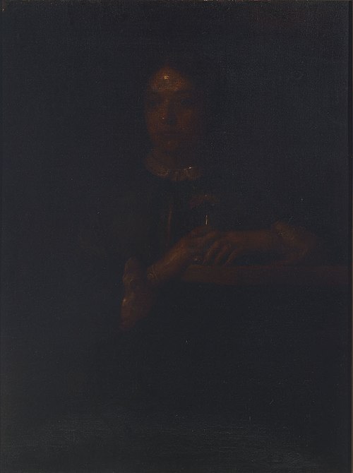 Sarah Leaning on a Bannister, 1840, William Page